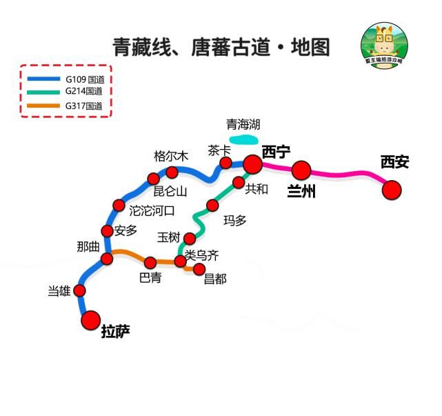 进藏8大线路地图：川藏线、丙察察、唐蕃古道、阿里北线、新藏线