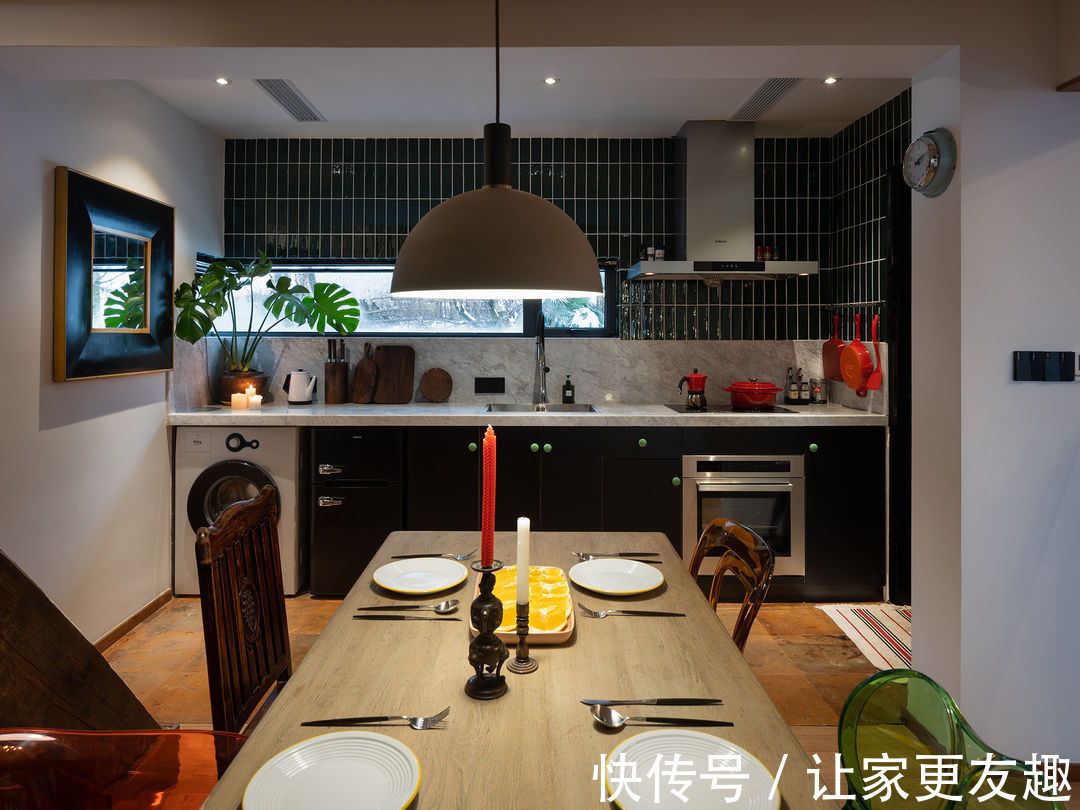 图源|90平米混搭风格,让生活在不经意间放空