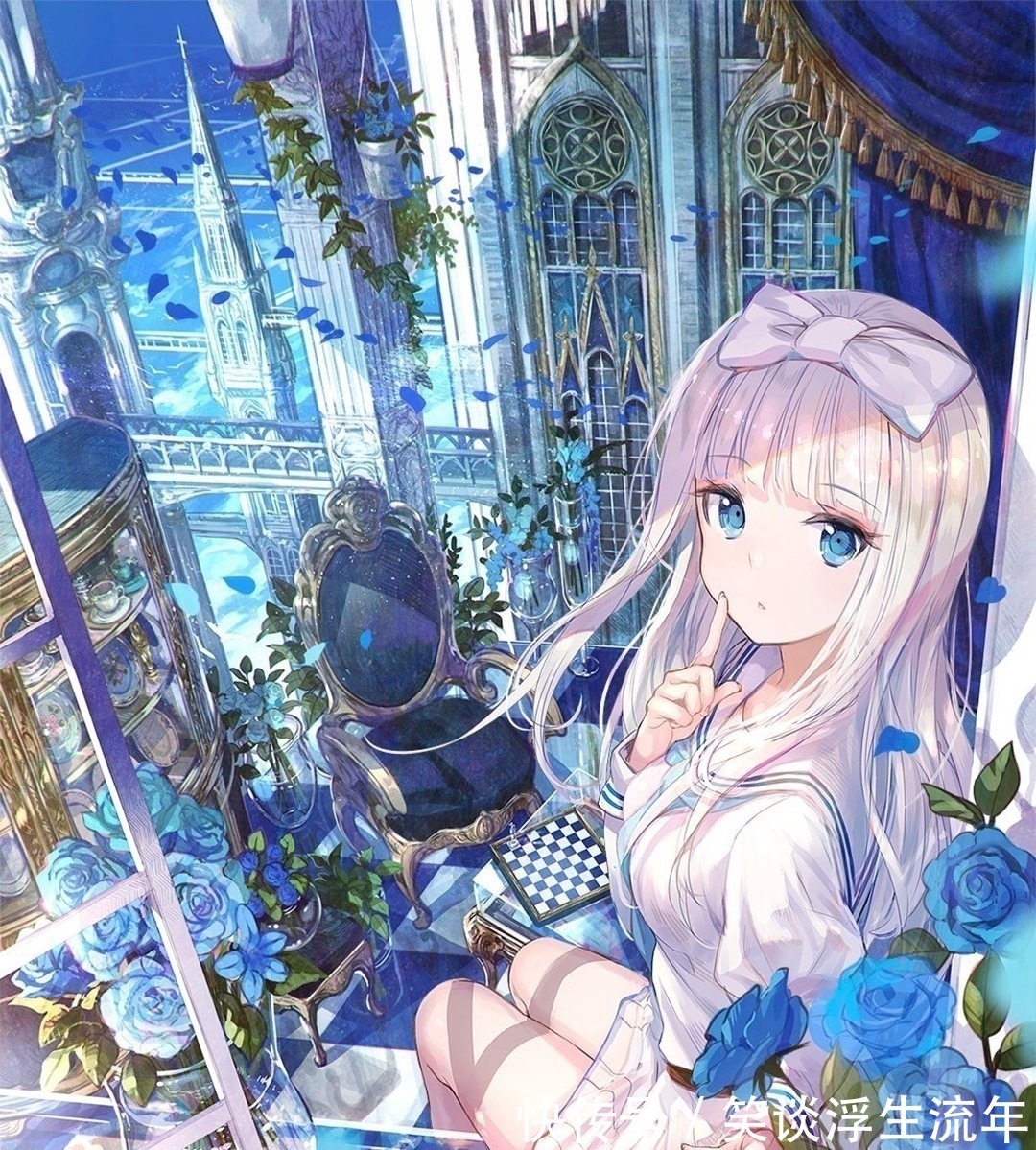 幻想世界#充满幻想世界的插画,用色绚烂绮丽,光影特效很赞