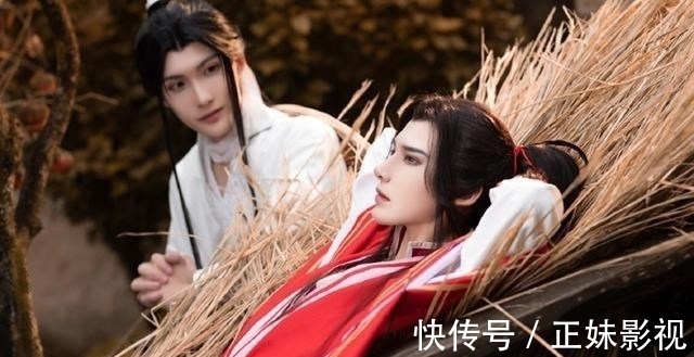 cos|《天官赐福》花怜牛车cos,谢怜的气质很温柔,沈辞的花城好看!