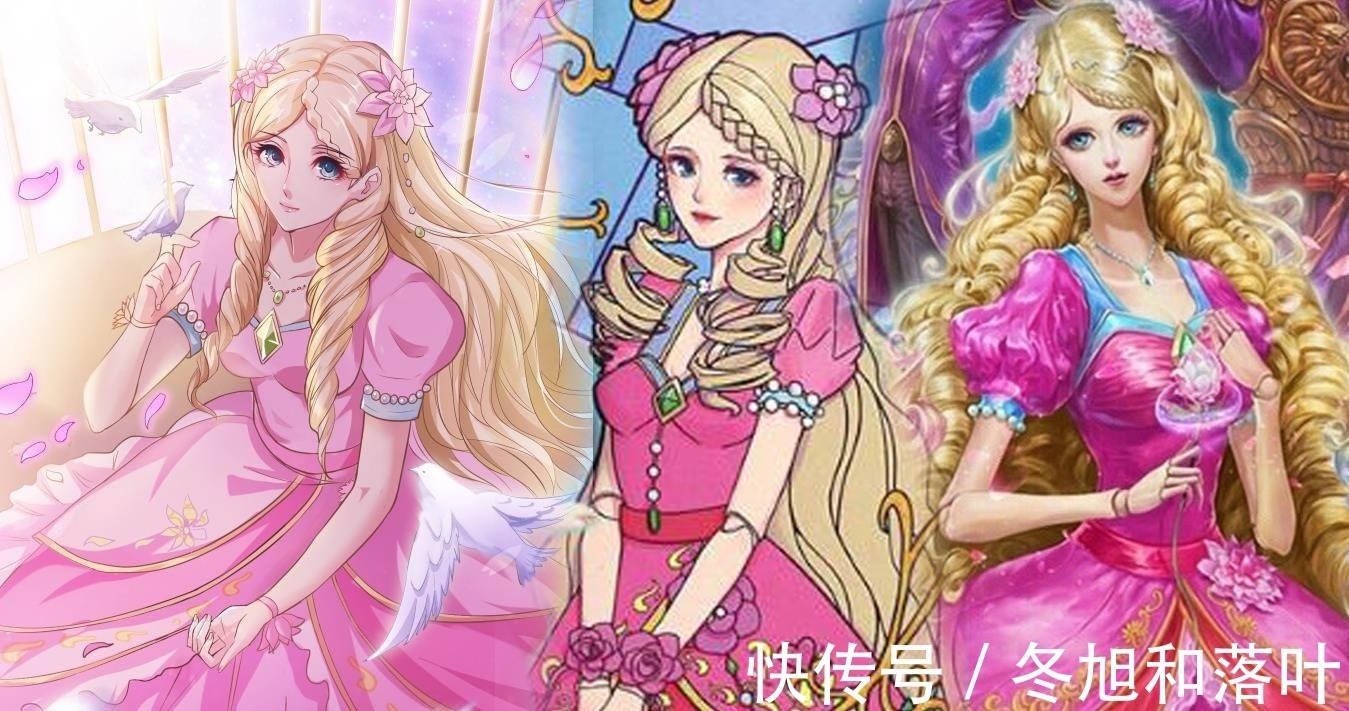 海报|叶罗丽漫画卡片海报三版角色形象对比，只有冰公主承受颜值变化