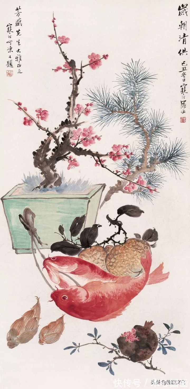 任伯年&江寒汀先生小写意花鸟画欣赏(一)