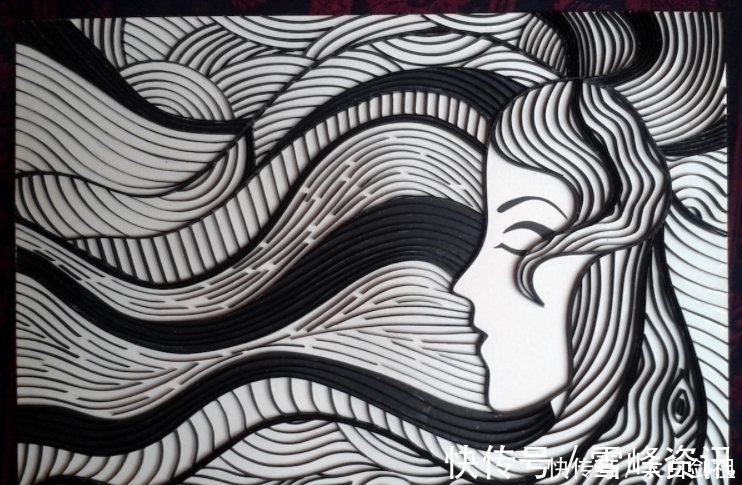 vesna rikic$卷纸也能变成艺术,艺术家用卷纸重现梵高《星月夜》,富有魅力