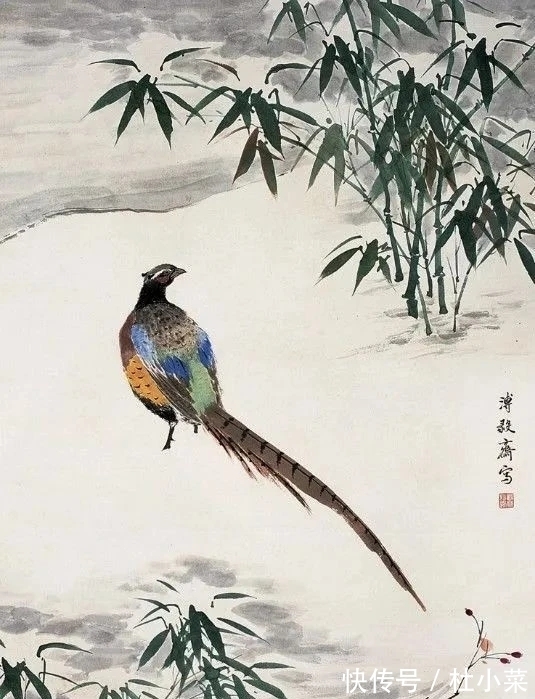 国画大师@冷逸空寂|国画大师王雪涛雪景花鸟画