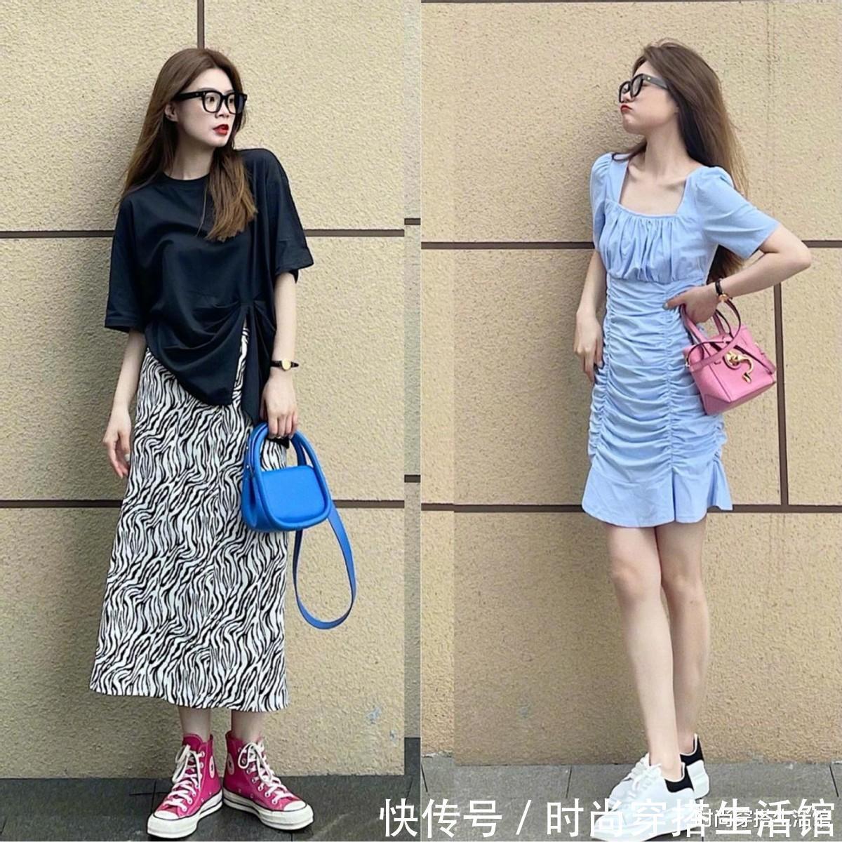 条纹裙|梨形身材怎么办?这3个搭配思路送给你,遮肉显瘦又时髦