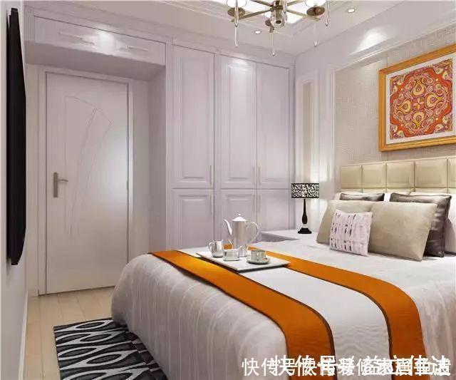 主卧|晒我家95平简欧风格,全屋柜子贼漂亮,特别是电视墙太实用