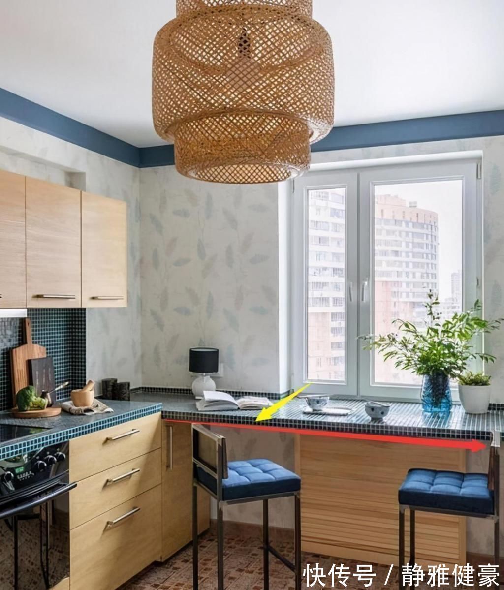 灶台|厨房窗台与灶台连接，餐厨一体、功能叠加，回头我家也这样装