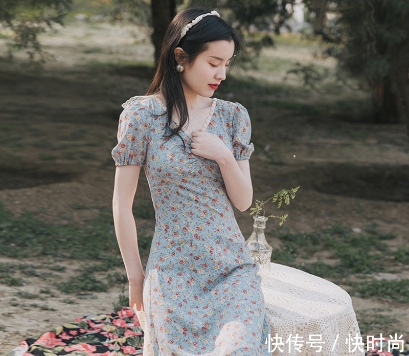 存在感 让人“哇塞,好漂亮”的碎花穿搭,照着穿美丽整个春天