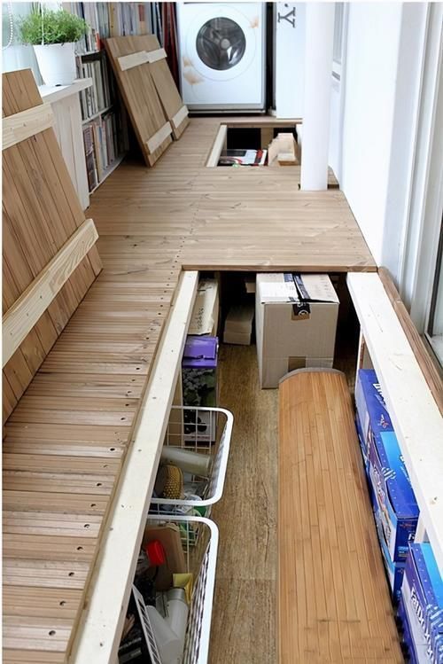 阳台|阳台抬高30公分,省个5W,瞬间多个杂物间,庆幸老公这么机智