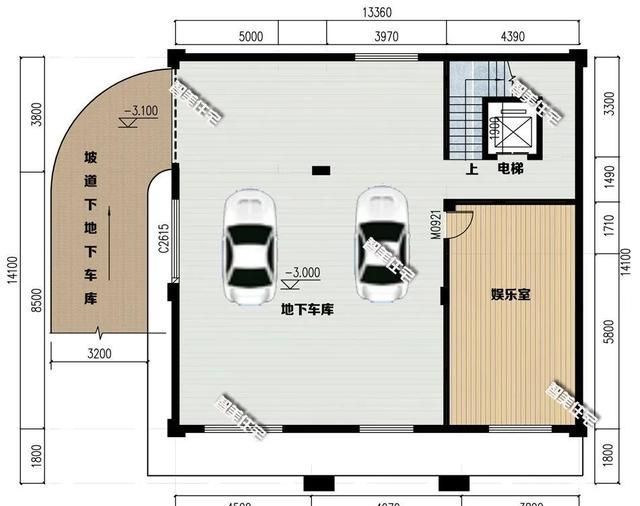 地下室|两层半的欧式别墅真漂亮，有堂屋有地下室，建在老家可威风
