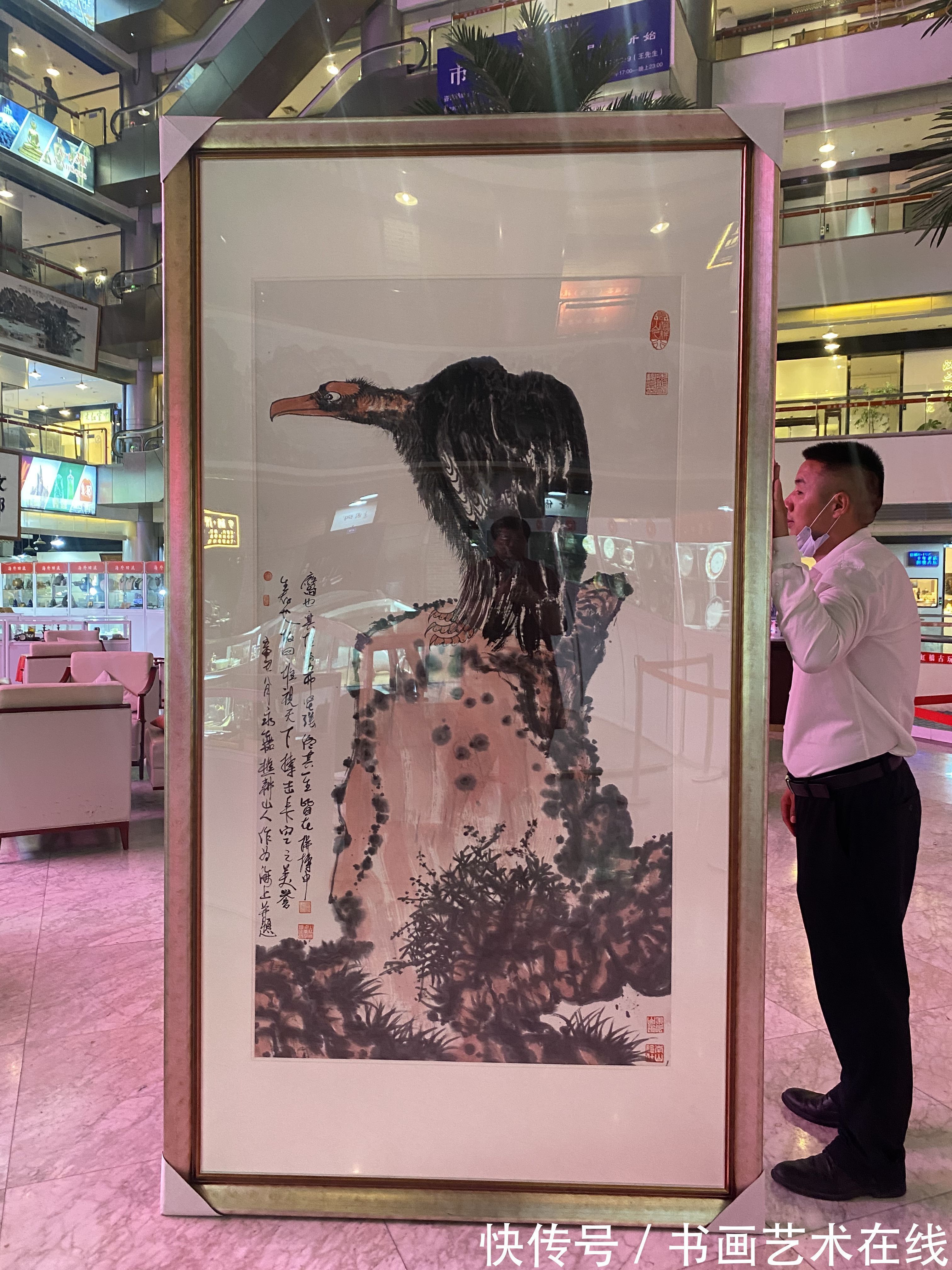 指墨画&艺高天下,独具风格——国画家、画鹰大家、指墨画艺术大师朱祖国