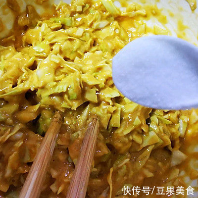 包菜糊塌饼|吃一次想十次的下饭菜#东古家味美食#包菜糊塌饼