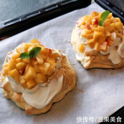 老妈|老妈做的黄桃奶油舒芙蕾，怎么吃都不腻