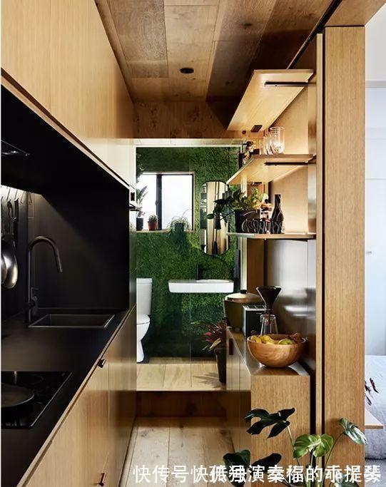 柜门|35㎡迷你小宅,定制柜解决全屋收纳,还有隐形餐桌!