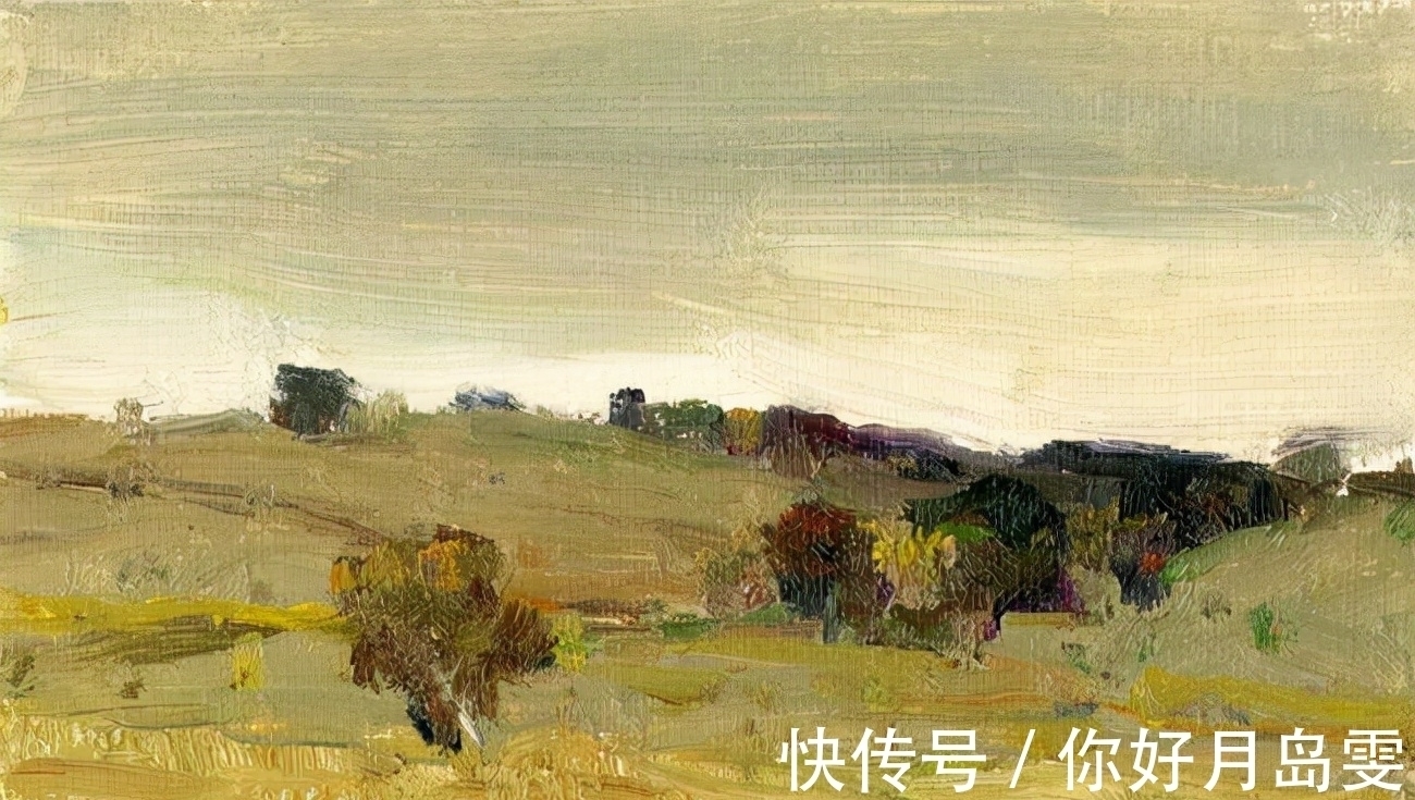 布面油画&著名油画家杨鸣山的风景写生作品，净化心灵！