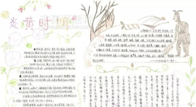历史主题手抄报作业图集 和手抄报一起在历史长河中遨游!