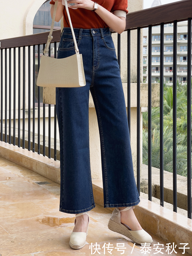 条纹衫|6月,超火的“九分裤+平底鞋”穿搭示范:清凉、舒适、太漂亮!