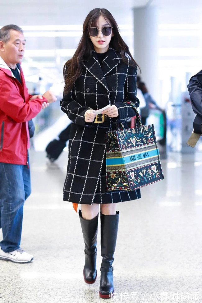 格纹 早春格纹大衣这样穿,不踩雷还很时尚