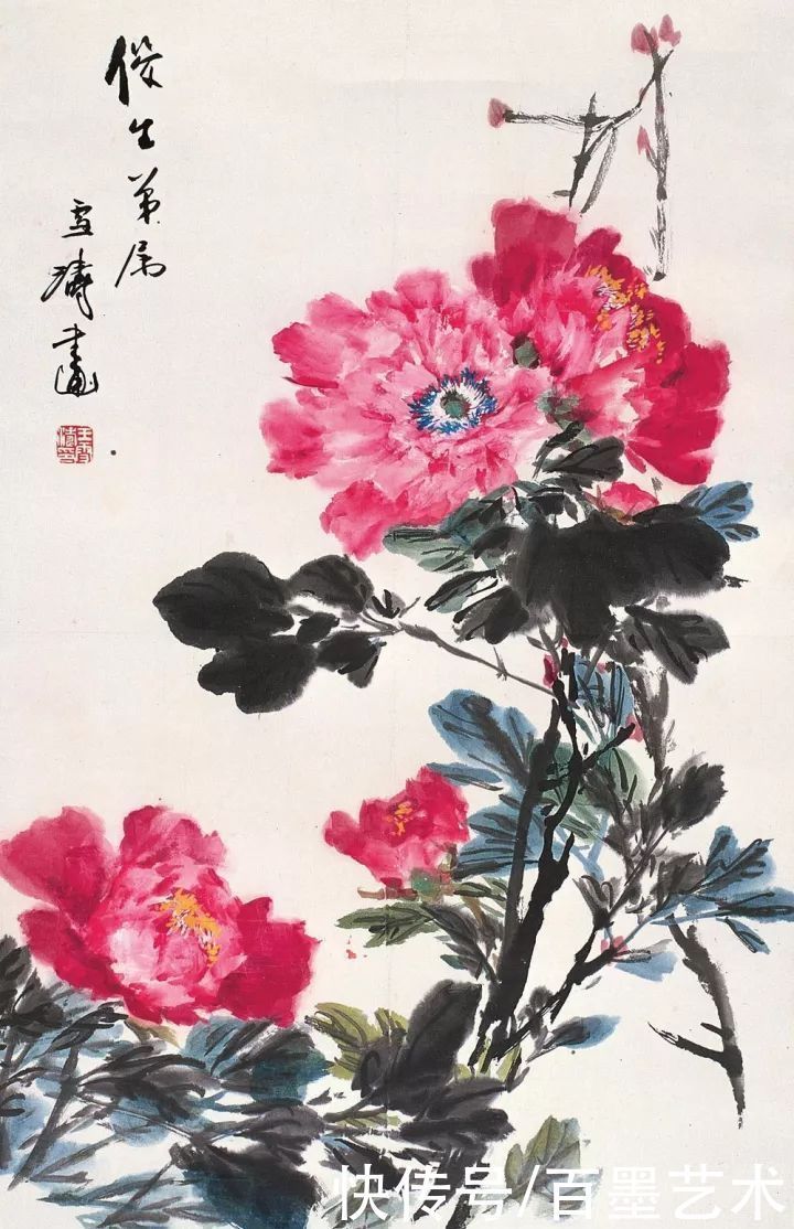小写意|唯有牡丹真国色!小写意牡丹画150幅,美醉了