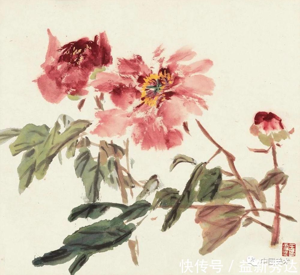 华北大学&两大高手画牡丹,一个工笔称雄,一个写意夺冠!