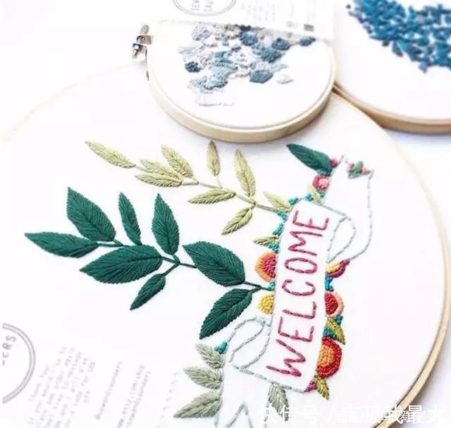 如果你也想学刺绣,13种基础刺绣针法先学会吧