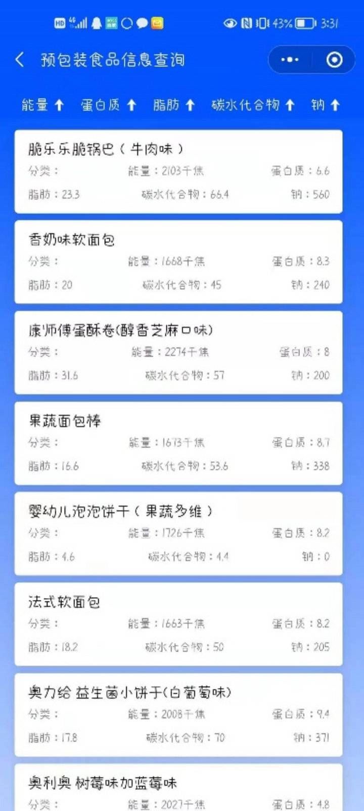 山东|扫码即查看食品营养含量！山东疾控预包装食品信息查询小程序上线