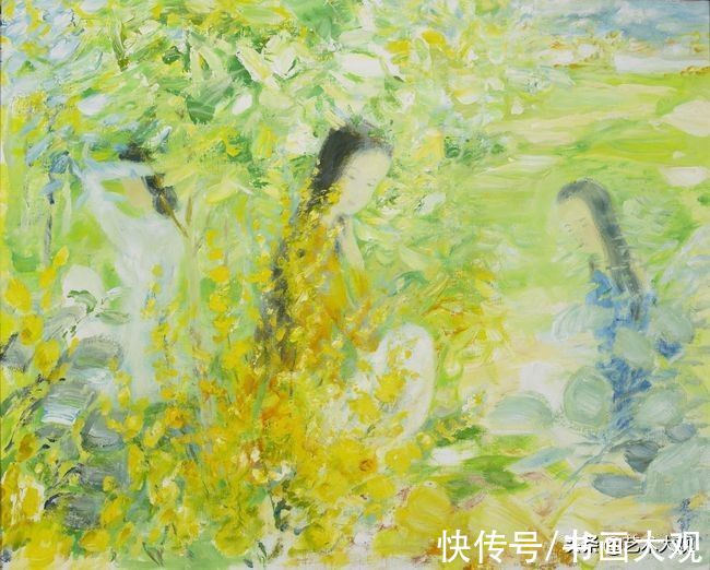 工笔画&越南画家黎谱写意油画和工笔画作品欣赏