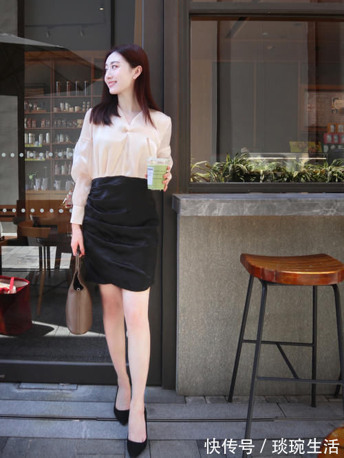 颜色|上班都穿什么,一身不超过三种颜色,轻松穿出通勤装的高级感