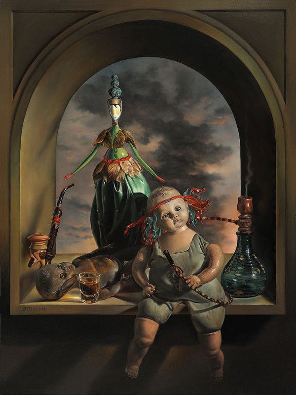 大卫@现代超现实主义画家大卫迈克尔鲍尔斯略带诡异的油画