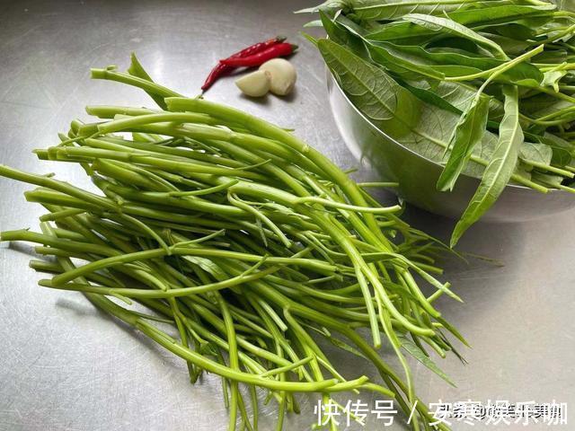 小白|空心菜最简单的做法，厨房小白也能做出的美味，减脂者的福音