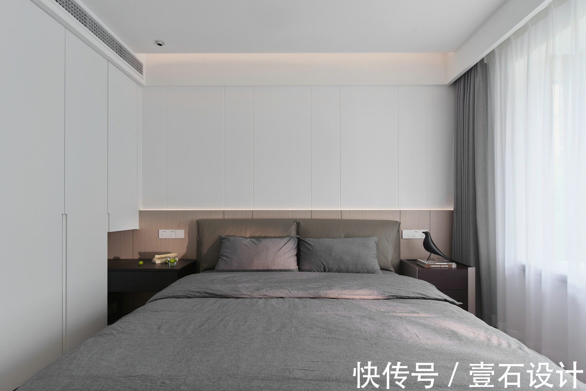 背景墙|129㎡现代简约风，空间互换优化采光