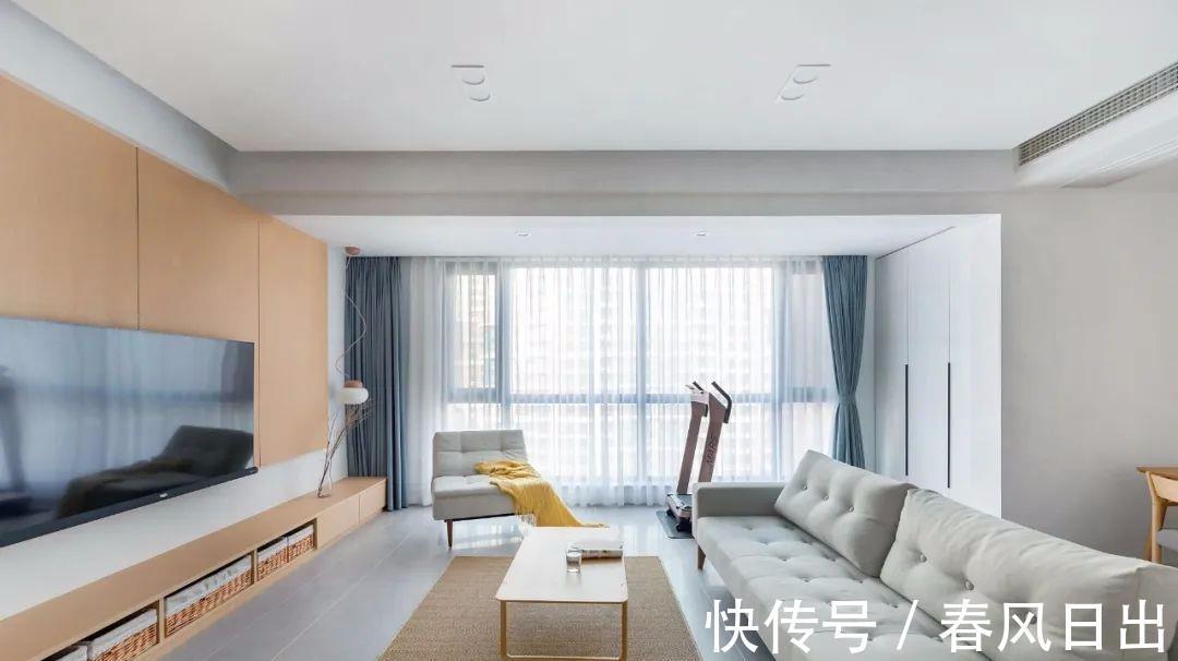 三居|140㎡自然简约风三居,一体的多功能空间,羡慕!