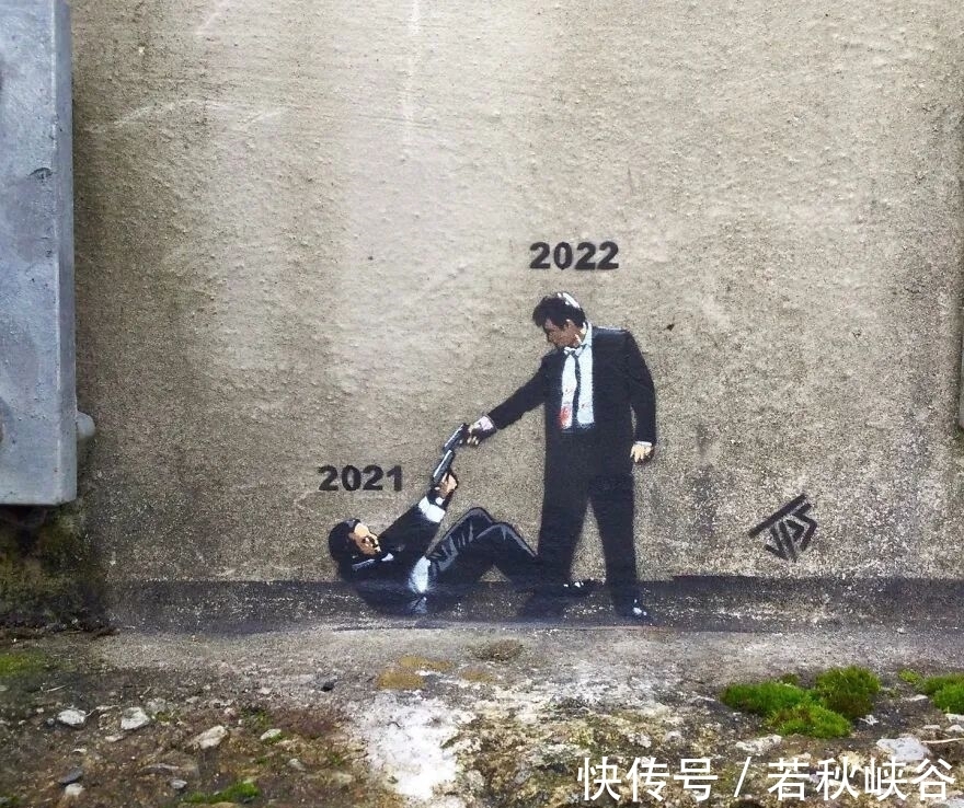 涂鸦#他的街头涂鸦遍布全球,所到之处,平凡变有趣,腐朽变神奇