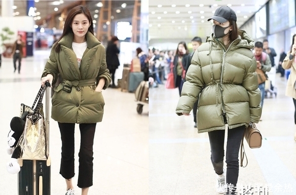 腰带|冬季穿羽绒服的小技巧,配条腰带来收腰就可以显瘦又显高