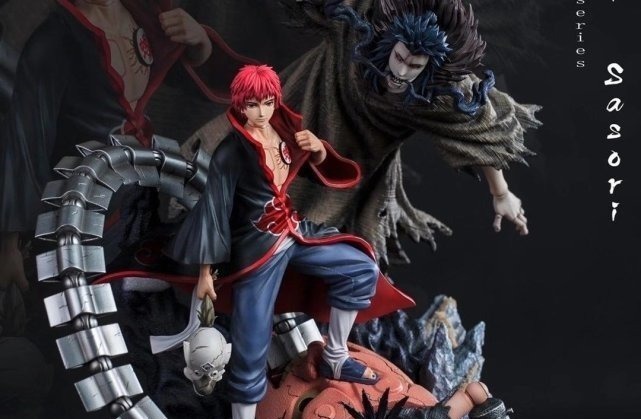 艺术感|火影晓组织的手办,蝎的傀儡突破次元壁,迪达拉手臂伤疤逼真