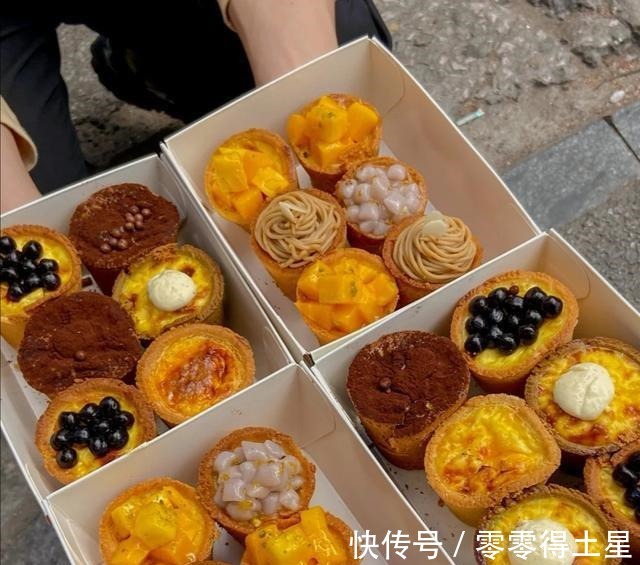 南京探店，超好吃的糖桂花芋苗厚蛋挞，太适合秋天了！