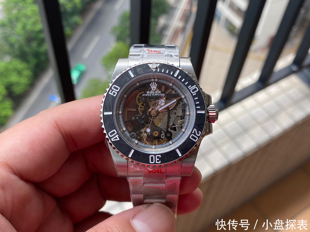 盘面|WWF劳力士116610镂空黑水鬼做得怎么样