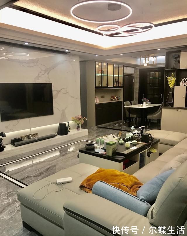 装修|他家大房子全屋装修花了57W,很漂亮,进屋就被迷住,真心羡慕