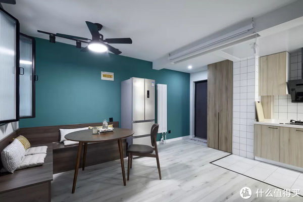 before住范儿真实案例 篇三十:拆掉客厅改两居,46㎡墨绿小家更高级!