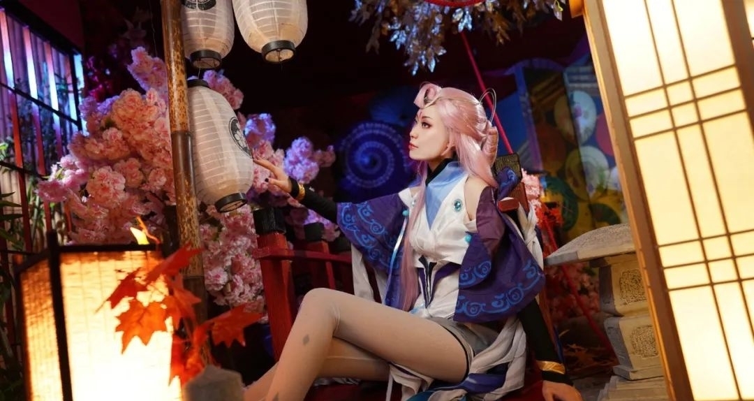貂蝉|cos:王者荣耀貂蝉猫影幻舞cos正片@五分甜