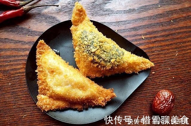泥状|混沌皮别包猪肉了,包点水果粗粮做点心,酥脆香甜,咬一口满嘴香
