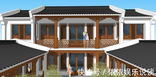 施工|晒晒我农村66万建的中式三合院，1座房子6个庭院，这才叫生活