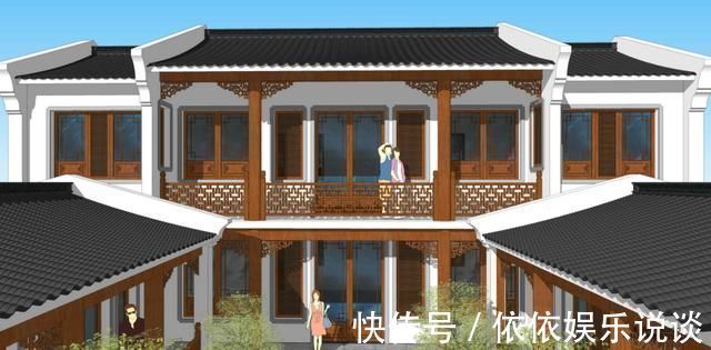 施工|晒晒我农村66万建的中式三合院,1座房子6个庭院,这才叫生活