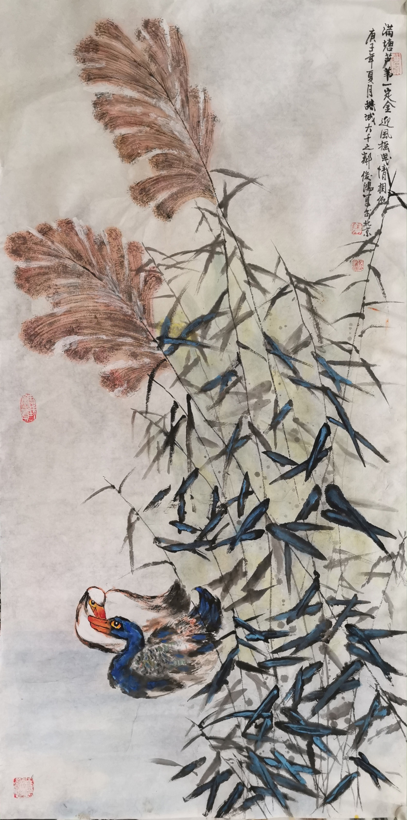 花鸟画#清新明快，新意勃现——读廖俊鸿的花鸟画