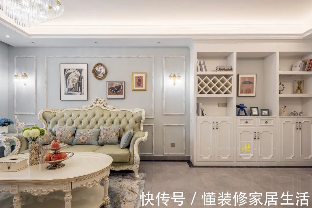 简欧风|93㎡简欧风,轻松舒适的华丽,浪漫精致而高级
