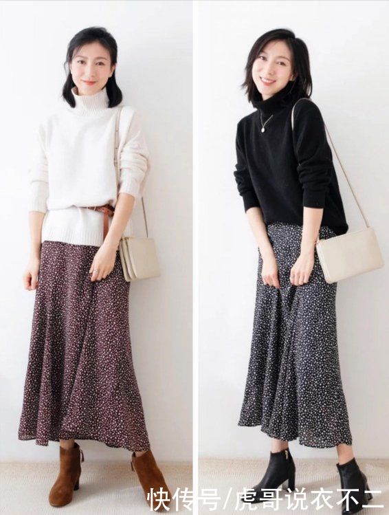 又一位简约风博主火了，“一裙多穿”圈粉无数，每一套都超优雅