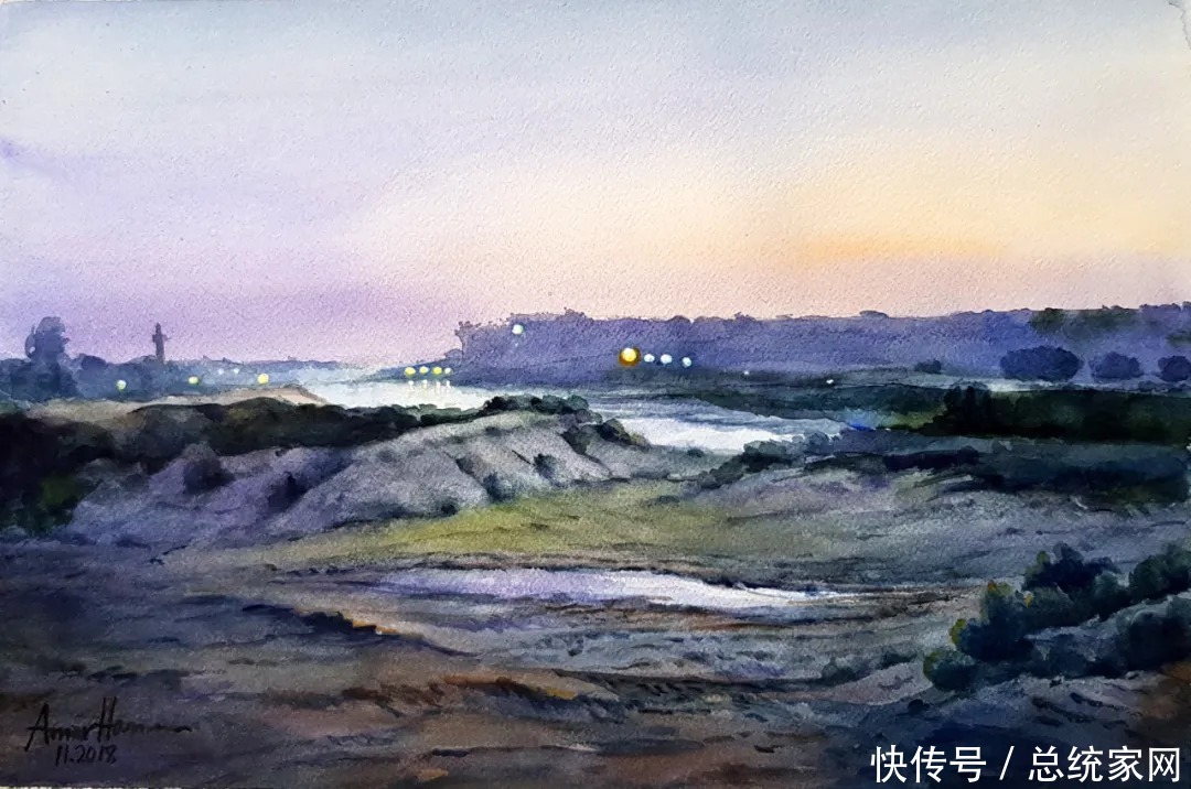 「第七届水彩节特邀嘉宾」AMER HASSAN 艺术作品展