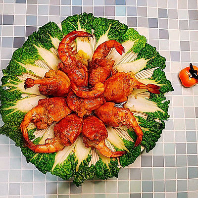 原来做鸡翅包里脊肉和虾这么简单