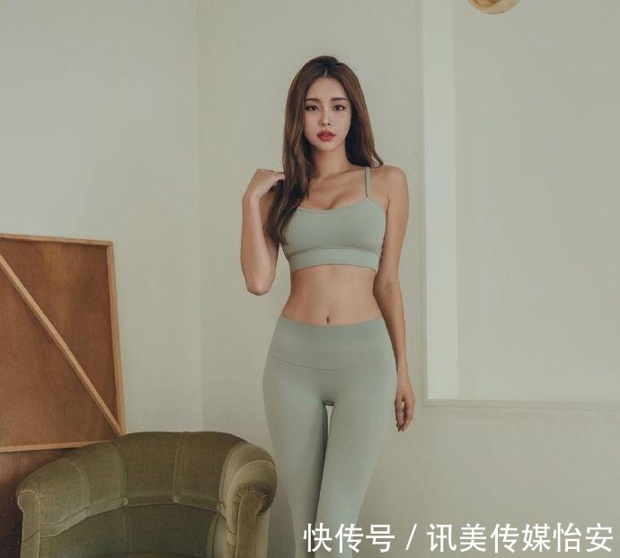 健身服|小姐姐身材真好，健身服穿在身上显高又显瘦