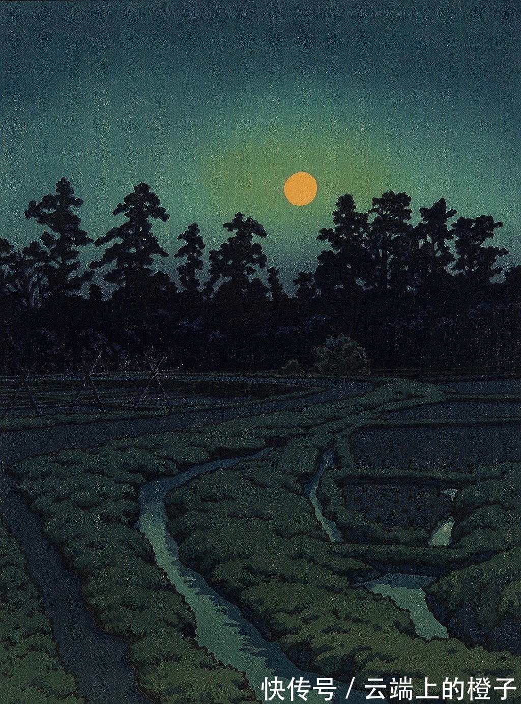 版画$被日本称为旅情诗人的版画家,画风可真唯美,风花雪月好似皆有灵